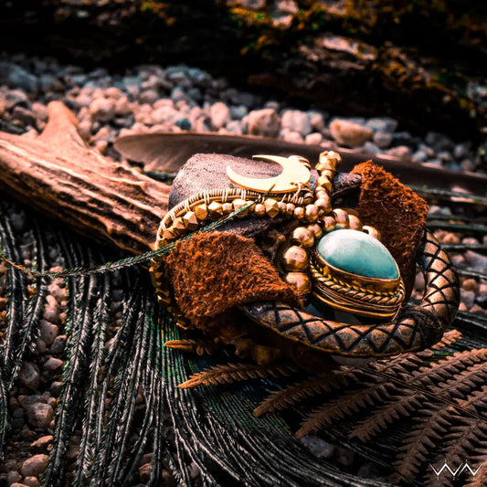 intuition " larimar & antler wand