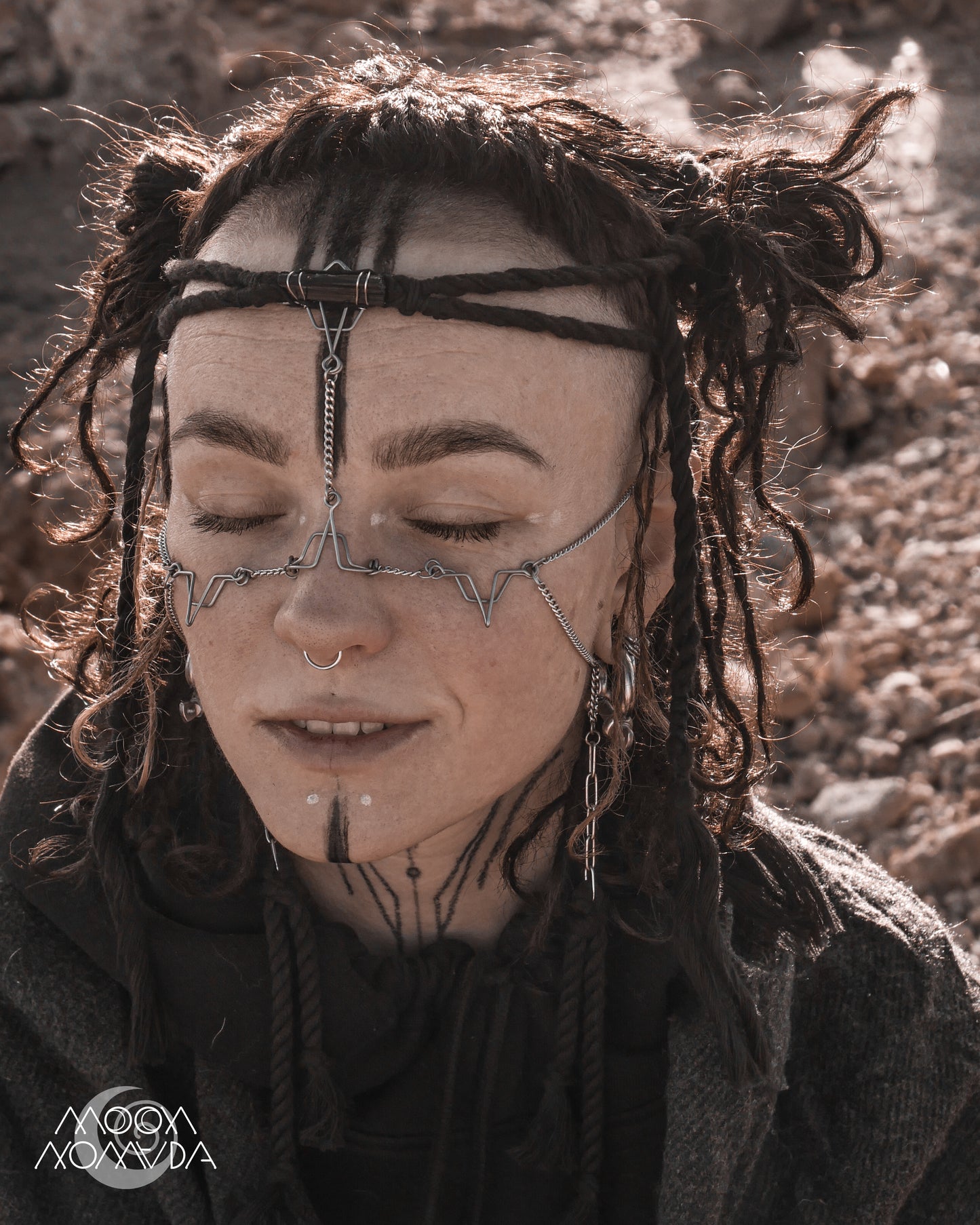 Dark Sparkle Tiara • Face Jewelry
